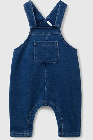 Benetton Benetton, Salopette Effetto Denim Baggy Fit