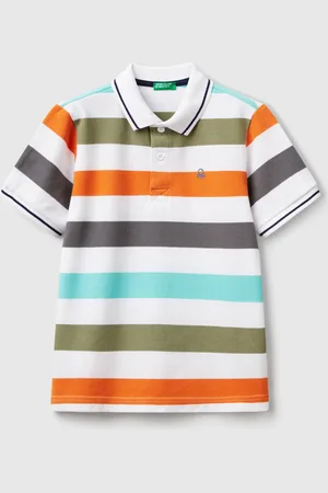 Benetton Benetton, Polo Manica Corta A Righe