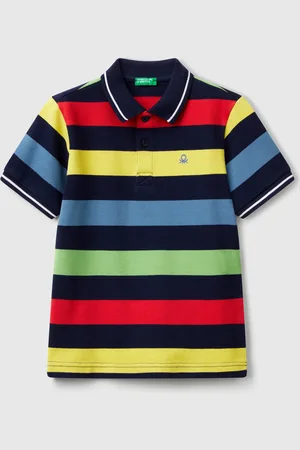 Benetton Benetton, Polo Manica Corta A Righe