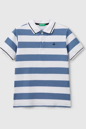Benetton Benetton, Polo Manica Corta A Righe