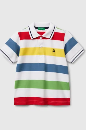 Benetton Benetton, Polo Manica Corta A Righe