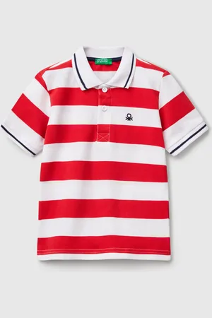 Benetton Benetton, Polo Manica Corta A Righe