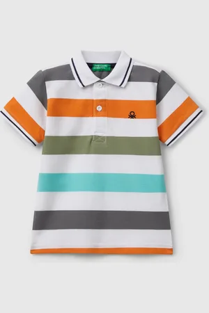 Benetton Benetton, Polo Manica Corta A Righe