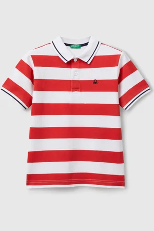 Benetton Benetton, Polo Manica Corta A Righe