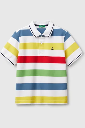 Benetton Benetton, Polo Manica Corta A Righe