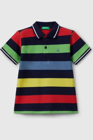 Benetton Benetton, Polo Manica Corta A Righe