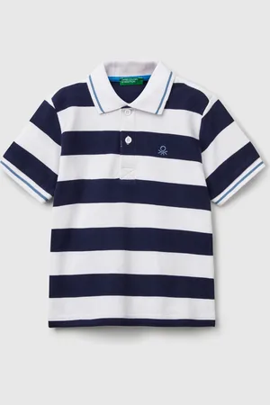 Benetton Benetton, Polo Manica Corta A Righe