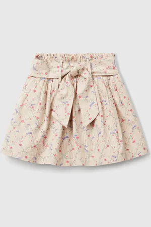 Benetton Benetton, Gonna A Fiori Con Fusciacca