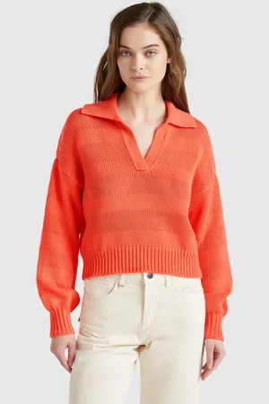 Benetton Benetton, Maglioncino A Polo 100% Cotone