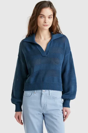 Benetton Benetton, Maglioncino A Polo 100% Cotone