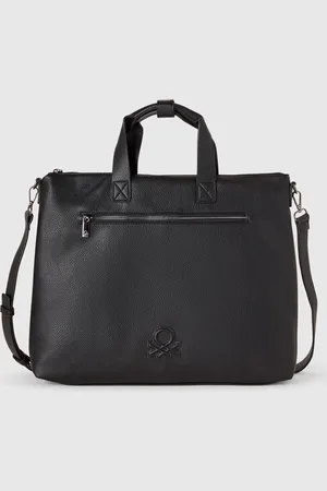 Benetton Benetton, Borsa Messenger In Tessuto Spalmato