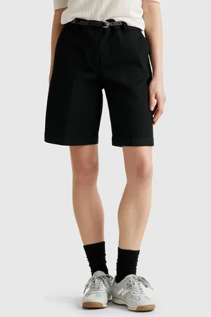 Benetton Benetton, Bermuda Con Risvolto In Cotone Stretch