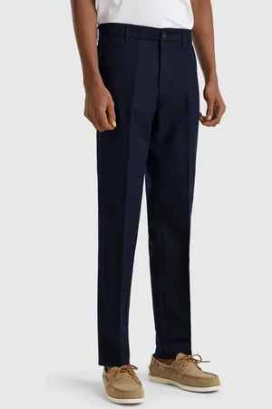 Benetton Benetton, Chino Slim Fit In Misto Lino