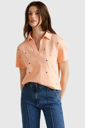 Benetton Benetton, Polo Con Ricamo Fiori