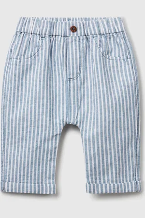 Benetton Benetton, Pantaloni A Righe In Misto Lino