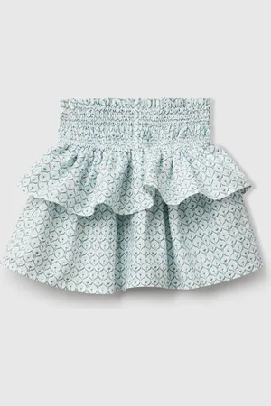 Benetton Benetton, Gonna A Fiori Con Balze