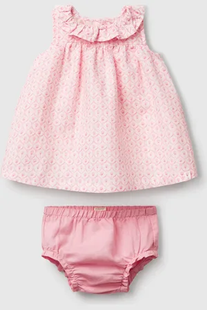 Benetton Benetton, Abito Con Collo Volant