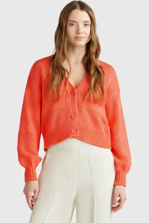 Benetton Benetton, Cardigan Lavorato 100% Cotone