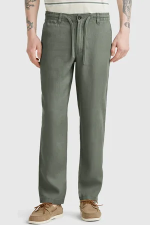 Benetton Benetton, Pantaloni Con Coulisse In Puro Lino