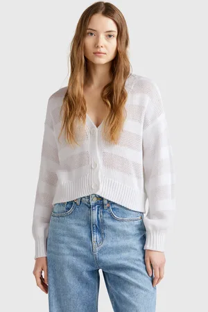 Benetton Benetton, Cardigan Lavorato 100% Cotone