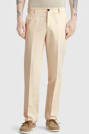 Benetton Benetton, Chino Slim Fit In Misto Lino