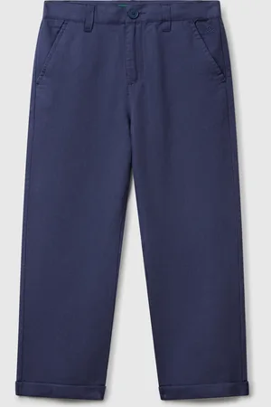 Benetton Benetton, Pantaloni Relaxed Fit In Misto Lino