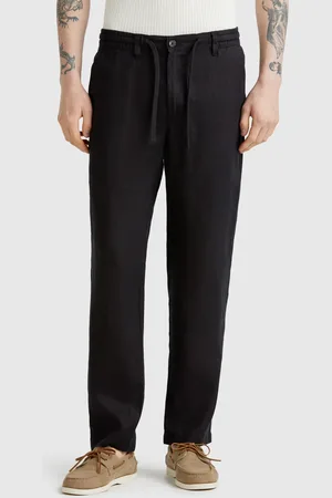 Benetton Benetton, Pantaloni Con Coulisse In Puro Lino