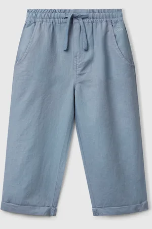 Benetton Benetton, Pantaloni Con Coulisse In Misto Lino