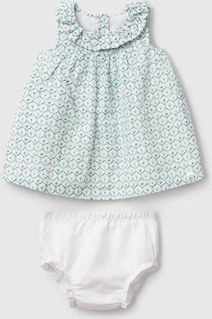 Benetton Benetton, Abito Con Collo Volant