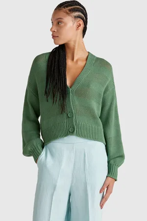 Benetton Benetton, Cardigan Lavorato 100% Cotone