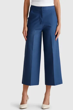 Benetton Benetton, Pantaloni Cropped A Vita Alta