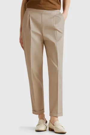 Benetton Benetton, Pantaloni In Cotone Elasticizzato