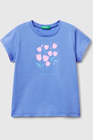 Benetton Benetton, T-shirt Con Stampa Fluo