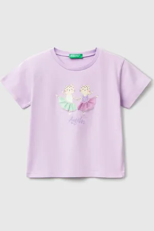 Benetton Benetton, T-shirt Con Stampa E Applicazione