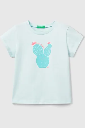 Benetton Benetton, T-shirt Con Stampa Fluo