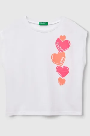 Benetton Benetton, T-shirt Con Stampa Fluo