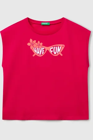 Benetton Benetton, T-shirt Con Stampa Fluo