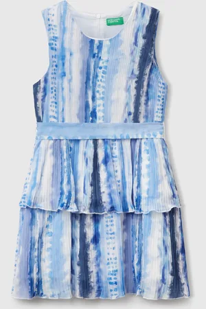 Benetton Benetton, Vestito Plissettato Fantasia