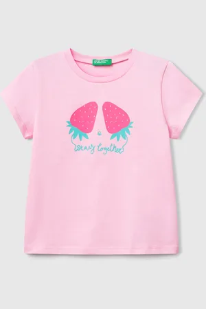 Benetton Benetton, T-shirt Con Stampa Fluo