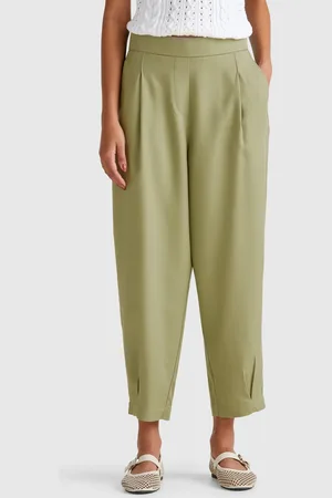 Benetton Benetton, Pantaloni Fluidi Con Pinces