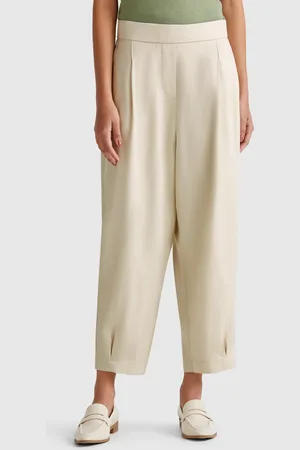 Benetton Benetton, Pantaloni Fluidi Con Pinces