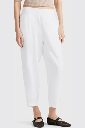 Benetton Benetton, Pantaloni Morbidi In Puro Lino