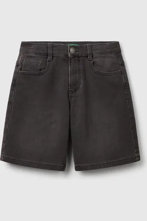 Benetton Benetton, Bermuda In Denim Elasticizzato
