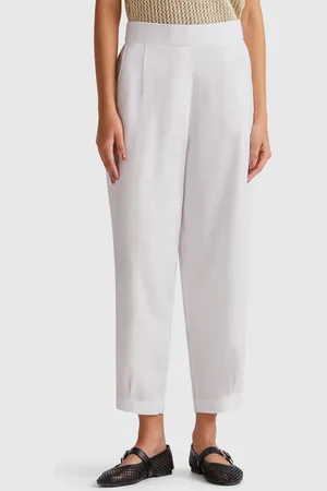 Benetton Benetton, Pantaloni Fluidi Con Pinces