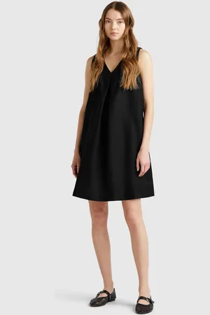 Benetton Benetton, Vestito Smanicato In Puro Lino
