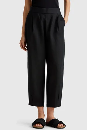 Benetton Benetton, Pantaloni Morbidi In Puro Lino