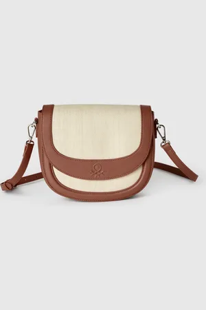 Benetton Benetton, Borsa Tracolla Effetto Rafia
