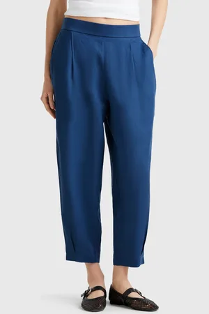 Benetton Benetton, Pantaloni Morbidi In Puro Lino