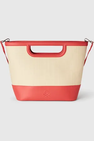 Benetton Benetton, Tote Bag Grande In Rafia