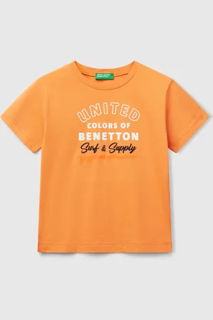 Benetton Benetton, T-shirt Con Stampa E Applicazione